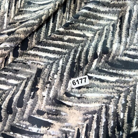 LAFAYETTE 148 Silk Button-Up Shirt Womens 14W Herringbone Tie Bow Buttoned Cuff - Picture 11 of 11